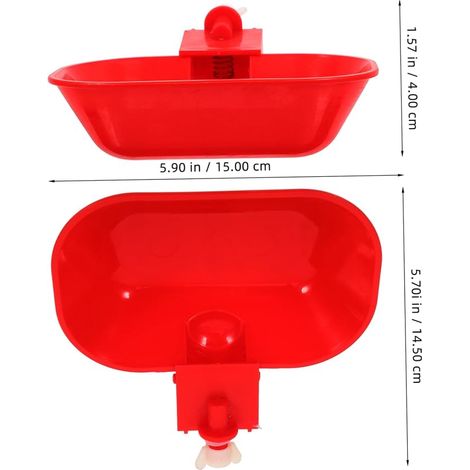 Milisten Automatic Large Capacity Chicken Drinker for Red Poultry, Polypropylene Kit, Leak-Proof System for Ducks, Geese and Pigeons, Agricultural and Livestock Use (1/4)
