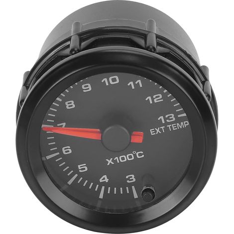 Abgastemperaturanzeige (EGT), Pyrometer, 52 mm (2 Zoll), 300–1300 °C, Schrittmotor, Hintergrundbeleuchtung, Zeiger, Sensor, 10–15-V-Netzteil (1/5)
