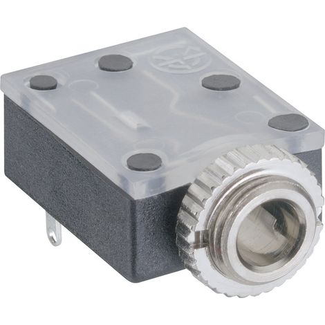 Lumberg 1503 17 Klinken-Steckverbinder 3.5 mm Buchse, Einbau horizontal Polzahl: 3 Stereo Schwarz 1