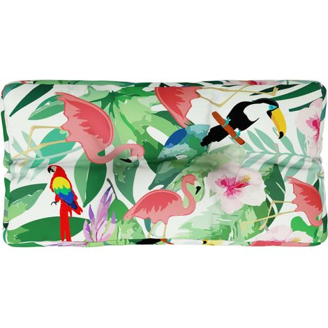 Coussin de palette multicolore 70x40x12 cm tissu (1/5)