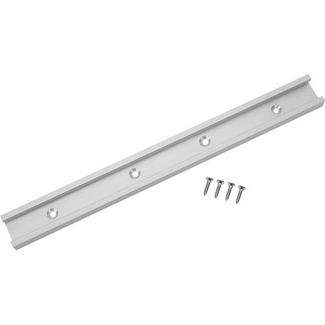 Gabarit de rail d'onglet à rainure en T en alliage d'aluminium, outil de menuiserie pour dalles coulissantes non poreuses (600 mm)