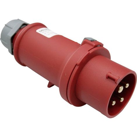 Enchufe macho CEE - 16 A - 4 polos - 400 V - 60570
