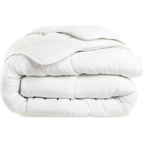 Idmarket – Surmatelas 140x190 cm épais 3 cm – Surpiqûres vagues – Anti-acarien et anti-moisissure – Confort optimal pour sommeil réparateur