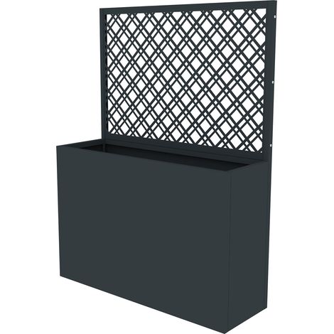 Westmann Dekora 9  Metall Pflanzkasten hoch mit Rankgitter  Anthrazit (1/5)