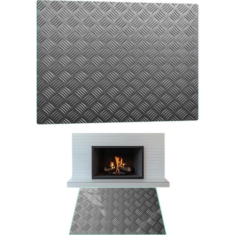 CHIMENEA DE CRISTAL TEMPLADO DIMENSIONES DE LA BASE 65x60cm GRÁFICOS METAL (1/5)