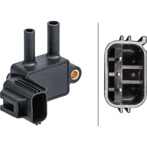 Capteur, pression des gaz échappement Hella 6PP 009 409-601 FORD 137413 137414