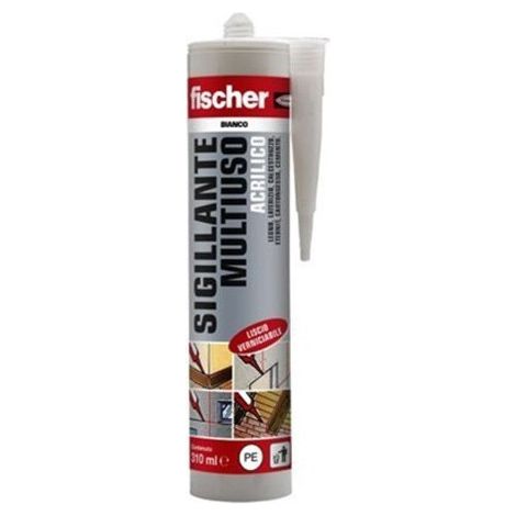 Fischer sigillante silicone 310ml multiuso acrilico bianco (1/6)