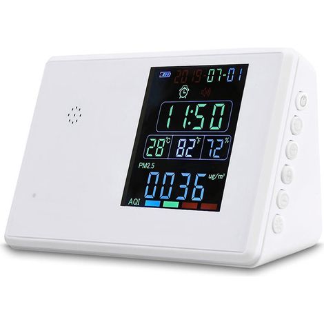 Digitaler Formaldehyddetektor, Hygrothermograph, Wecker, Kohlendioxid-Tester, Luftqualitätsmonitor.
