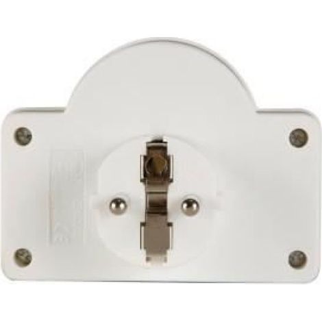 Adaptateur De Prise Avec Interrupteur - 2 Prises Type E - Compatible Schuko - 250 V - 1 Unité (1/2)