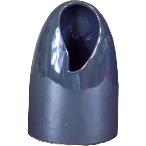 Vaso in ceramica blu 7,5x12,5x18 cm (1/2)