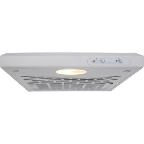 Respekta – Hotte casquette sous plan 50 cm – Débit d'air 110-205 m³/h – Émission sonore 52-68 dB – Tôle d'acier laquée – Éclairage LED 3W (1/4)