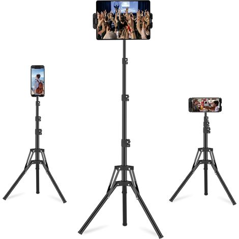 Support Trépied Tablette Réglable 160cm - Universel pour Tablettes 4,7-13,5 Pouces & Smartphones - Compatible iPad (1/5)