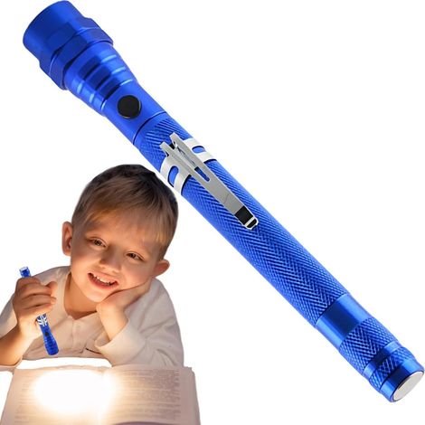 Lampe de poche extensible magnétique à LED, lampe de poche télescopique Gadget cool pivotant à 360 °, lampes de travail pour hommes, , p (1/5)