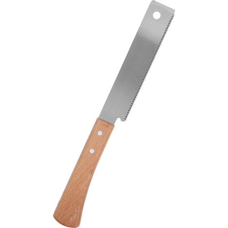 Petite scie à main avec manche en bois, outil de coupe à ras précis pour le travail du bois domestique, 30 cm (12 pouces). (1/5)