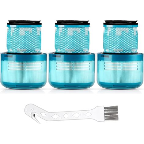 3-Pack Filtre HEPA,Brossage,Moteur arrière,Lavable,Réutilisable,Pour aspirateur Dyson V15 V11 (1/5)