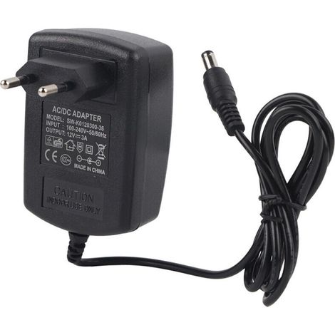 100-240V AC 12V DC 3A Plug Adaptateur Chargeur Transformateur pour Strip Light LED LED Bande (EU) (1/5)