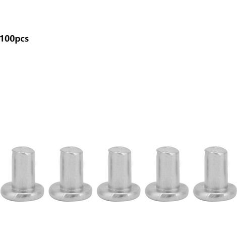 100 rivetti in alluminio a testa piatta svasata M2.53/4/5 mm (M2.54) (1/5)