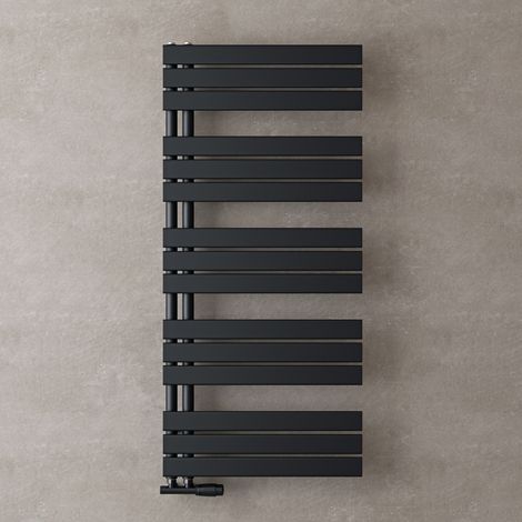 doporro Badheizkörper Badheizung Handtuchheizkörper 131x60cm Handtuchtrockner Handtuchwärmer Seitenanschluss Anthrazit 768 Watt (1/5)