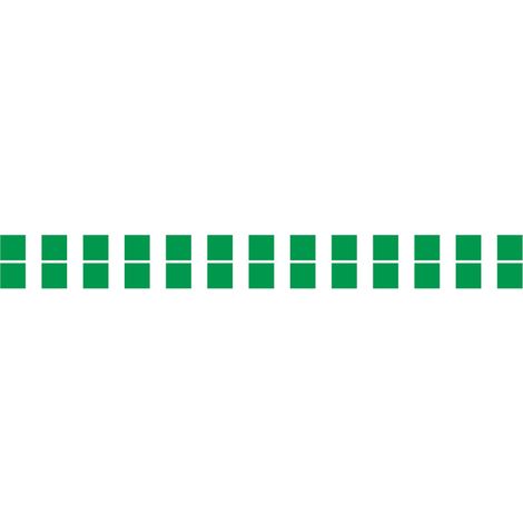 Lot 2 bandes 100mm x 1m - Double carrés Vert - 4640822