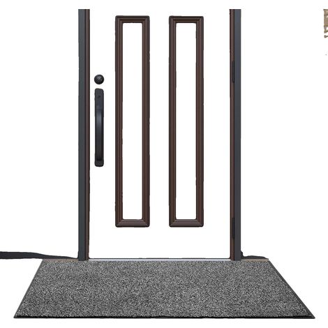 Tapis de porte VEVOR, 1524x914 mm, intérieur/extérieur, dos PVC, lavable, noir grisâtre (1/2)