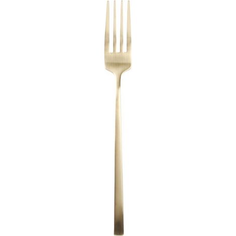 Conjunto de 6 tenedores para postre, tapete de oro - Alta cocina y vida elegante
