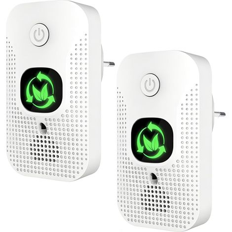 Sollbry 2 Pièces Purificateur d'Air Ionique,Mini Ioniseur Enfichable à Ions Négatifs,Mini Air Purifier Plug-in Negative Ion Purifier,Purificateur d Air Sans (1/5)