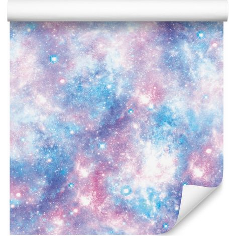 Papel pintado colorido con temática de galaxia espacial para salón y dormitorio, 50x1000 cm. (1/5)