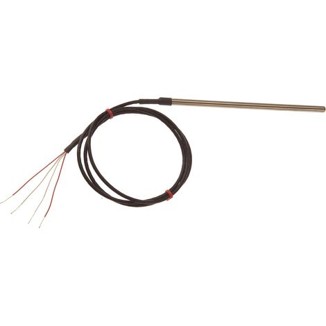 Capteur RTD PT100 RS PRO, Ø 4.5mm, L.25mm + 2m, +250°C max, Câble ( Prix pour 1 )