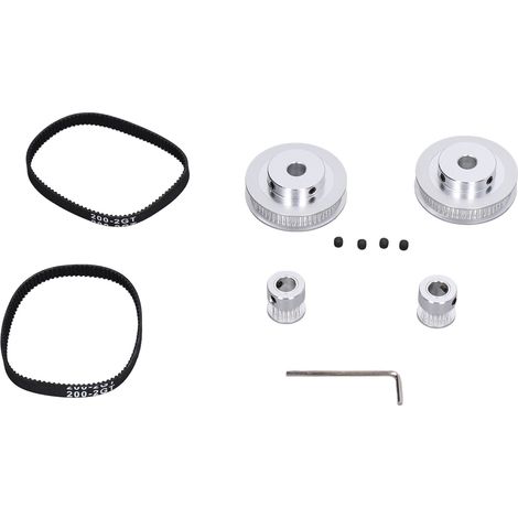 Kit d'accessoires pour imprimante 3D VORON 2.4 : courroie de poulie synchrone à 60 dents et alésage intérieur de 8 mm avec courroie à boucle fermée de 200 mm. (1/5)