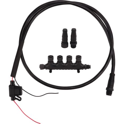 Câble de dérivation marin NMEA 2000 mâle IP67 étanche, 5 broches, pour réseaux Lowrance, connexion backbone robuste, compatible bus CAN, longueur standard, accessoire bateau. (1/5)