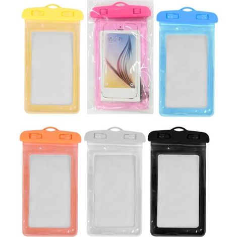 1 Pezzo Custodia Impermeabile per Telefoni Smartphone 11 x 20 cm 6 Colori (1/2)