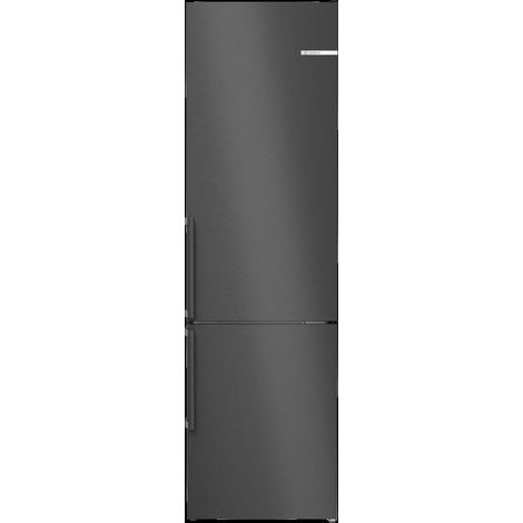 Bosch Serie 4 KGN39VXCT: Frigorifero e Congelatore Combinato a Libera Installazione, Vano Congelatore Inferiore, 203x60 cm, Acciaio Inox Nero (1/5)