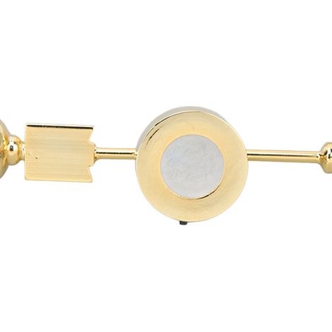 Lampe murale miniature vintage dorée à tête ronde et abat-jour en verre pour maison de poupée (échelle 1:12). Accessoires pour maison de poupée (1/5)