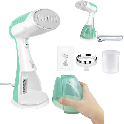 Machine d'estampage à chaud à la vapeur, machine d'estampage à chaud à vapeur portative portative avec réservoir d'eau détachable de 300 ml, adaptée à la maison et aux voyages