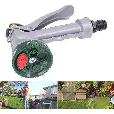 Buse de Jardin 5 Réglages Flexible Design Anti-Fatigue Verrouillage Haute Pression Arroseur
