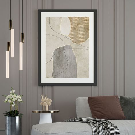Affiche / Poster - Formes design - 50x70 cm - Bordure Noire et Blanche (1/5)