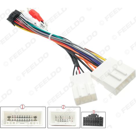Applicable aux Subaru Forester 2012-2015 : modification du faisceau de câblage 16 broches, câble d'alimentation arrière pour système de navigation Android, modification du câble d'alimentation pour gr (1/5)