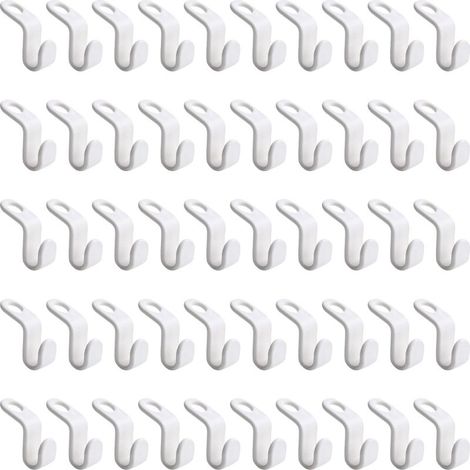 50 crochets de connexion pour cintres, crochets de cintre en cascade, clips d'extension, crochets de connexion (1/5)