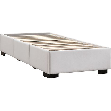 Rete con cassetti 90 x 190 cm Tessuto beige - KOLANE di YSMÉE