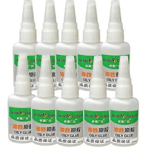 10x Super Glue Soudage Colle Huileuse Haute Résistance Colle Universelle Super Adhésive Colle Forte Colle pour Plastique Bois Céramique Métal Agent de Soudage (1/4)