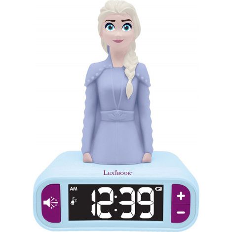 Despertador con Luz Nocturna 3D Lexibook Frozen Elsa y efectos de sonido (1/5)