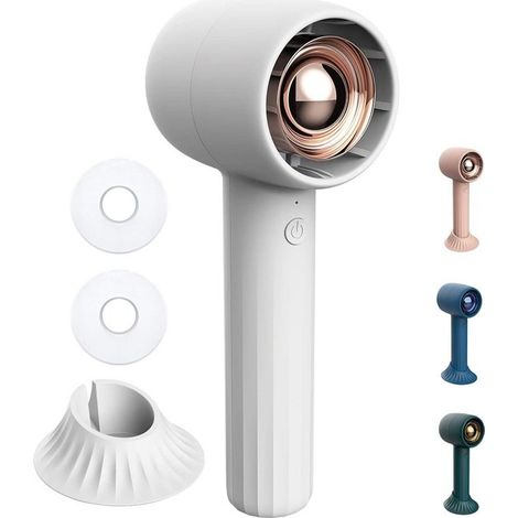 Ventilador portátil de mano con aromaterapia,Batería recargable USB de 2000 mAh,3 velocidades ajustables,maquillaje y refrigeración personal (1/5)