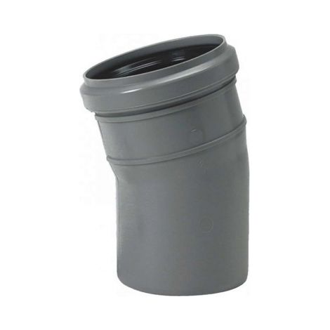 CURVA AD INNESTO IN PP PER IMPIANTI DI SCARICO IDRAULICO 125 MF,15°