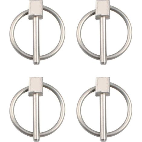 Lot de 4 épingles à nourrice en acier inoxydable de 3 mm (1/4)