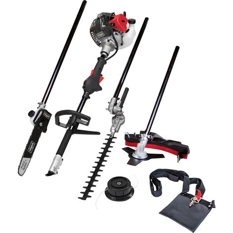 Scheppach Outil de jardin multifonction motorisé MFH5200-4P – 1,8 CV – Moteur 2 temps – Outil de jardin 4 en 1 – Débrousailleuse – Elagueuse – Coupe-bordure – Taille-haie (1/5)