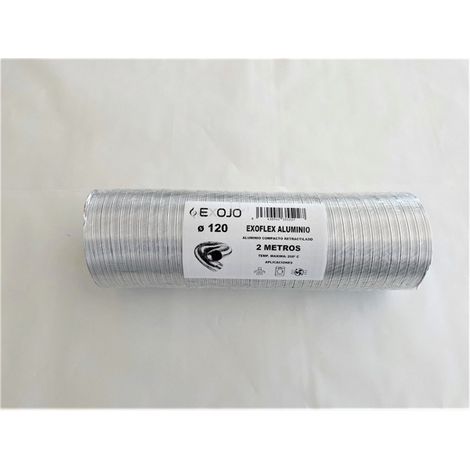 TUBO ALLUMINIO COMPATTO (RITR. A 40 CM) 2M - 120 MM