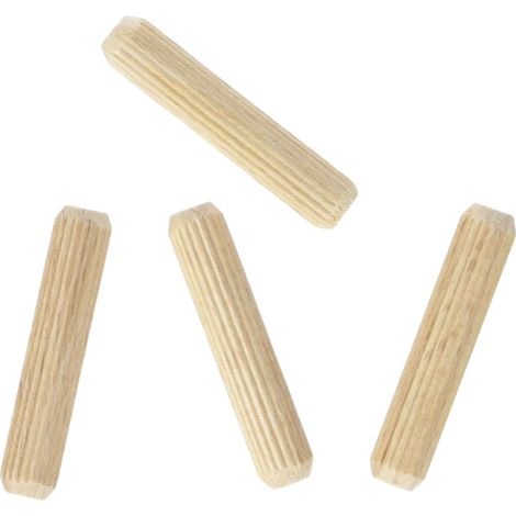 KWB 028-180 Spine in Legno Tasselli Faggio Scanalati Smussati 8 mm x 40 mm 40 pz colore Legno (1/3)