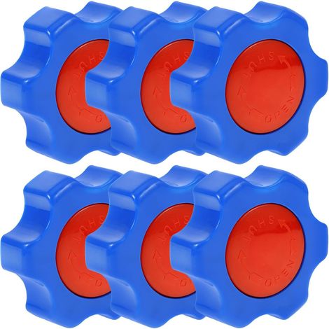 Poignée de Vanne à Guillotine Bleu 6 Pièces en Plastique (1/5)