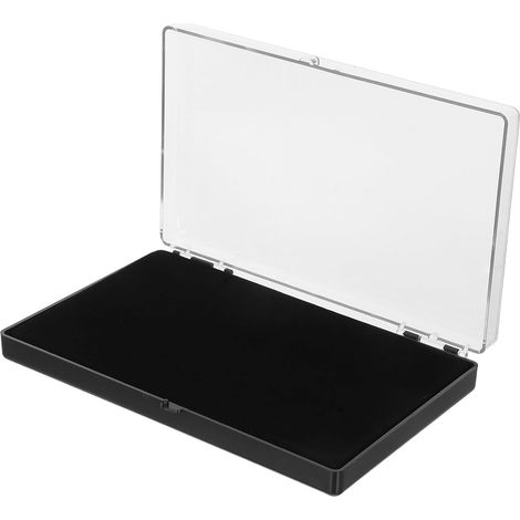 Black PS Medal Box with Easy Opening Mechanism, Versatile Size for Rings and Jewelry, for Personal Collections or Retail Displays (1/5)