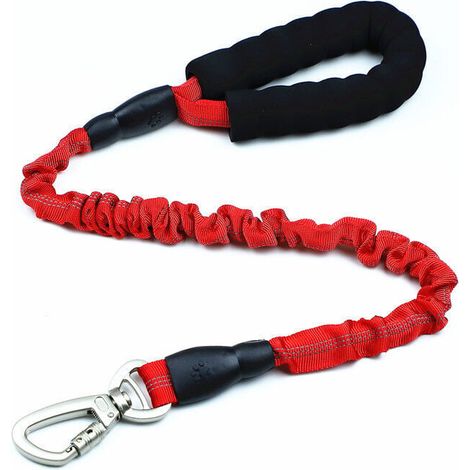 Large Dog Leash, 20-60kg Large Dog Leash, Durable Elastic (90-150cm Red) MUMU (1/3)